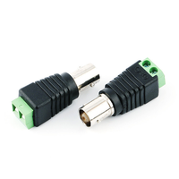 Connecteur BNC Prix Usine, Adaptateur Jack Cylindrique à Vis pour Moniteur, Accessoire Caméra de Sécurité CCTV Mâle Femelle