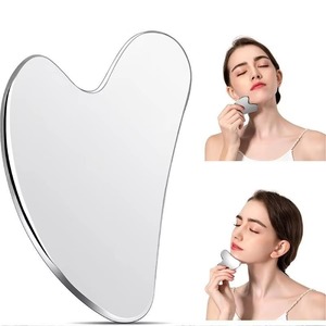 Masajeador Corporal Gua Sha de Acero Inoxidable, Recargable, Reutilizable, para Esculpir el Cuerpo, Reducir la Hinchazón y el Cuidado de la Piel, Inalámbrico - Product Image 1