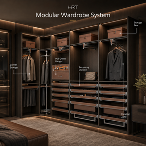 Soft Close <strong>Wardrobe</strong> Accessories Set Aluminum Trouser Rack Jewelry Drawer <strong>Shoe</strong> <strong>Storage</strong> for Walk in Closet - Product Image 5