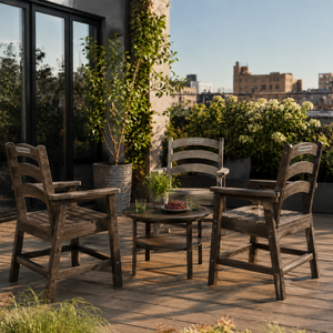 <span class=keywords><strong>Fauteuil</strong></span> de jardin en HDPE de qualité supérieure avec coussin, design contemporain, imperméable, pour parc et cuisine, couleurs personnalisables - Product Image 3