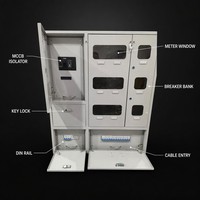 Armoire de compteur électrique intérieure personnalisable XM 220V 230V IP40 en acier métallique avec protection contre les surcharges pour boîtier d'appartement résidentiel