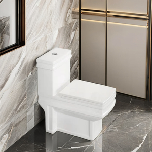 Lớn vuông nhà vệ sinh bát commode dual-tuôn ra một mảnh <span class=keywords><strong>WC</strong></span> thiết kế cho phòng tắm trong saudi arabia United Arab Emirate <span class=keywords><strong>Dubai</strong></span> UAE - Product Image 3