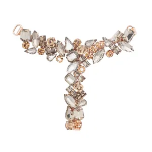 Hot Selling Designer Fashion Shoe Chains Accessories Crystal Rhinestone Shoe Buckle