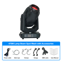 Mega point 480W CMY BSW 470w Lampe Moving Head Beam Spot Wash 3-en-1 CTO pour éclairage de scène de concert