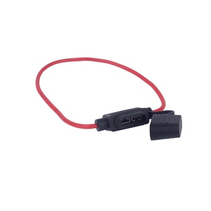 WELFNOBL Automobile Standard Plug <span class=keywords><strong>Socket</strong></span> Blade Étanche En Ligne Moyen Rouge Fil Bloc Porte-Fusible De Voiture Avec Faisceau De Câblage - Product Image 2