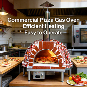 Horno de <span class=keywords><strong>Pizza</strong></span> a Gas HN QDMECH de Alta Temperatura, Hecho a Mano, con Cúpula de Mosaico, Horno Italiano <span class=keywords><strong>para</strong></span> <span class=keywords><strong>Pizza</strong></span>, Horno Comercial <span class=keywords><strong>para</strong></span> Hornear - Product Image 4