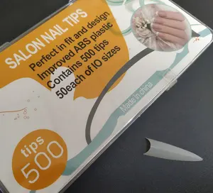 Faux ongles en stiletto pour Halloween, très vendus aux États-Unis, marque TD41, emballage neuf, pointus, 500 pièces/boîte - Product Image 1