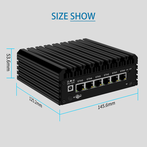 12th Gen N100 I3 N305 6x2.5GbE güvenlik duvarı donanım yönlendirici 6xNics güvenlik duvarı aletleri VPN yönlendirici ev sunucusu 3x4K fansız Mini PC - Product Image 5