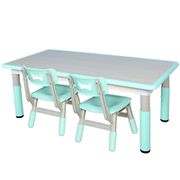Ensemble table et chaise d'étude pour enfants Feelbaby, design moderne en bois, 10 ensembles, hauteur réglable pour l'école, la chambre et le parc, de 1 à 10 ans