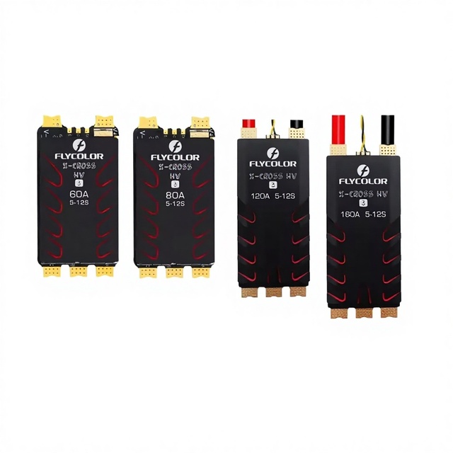 FLYCOLOR X-CROSS HV3 60A/80A/120A/160A ESC 5-12S BLHeli-32 Dshot Proshot 64MHz 32-Bit Speed Controller for RC FPV Racing
