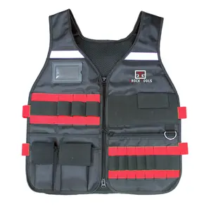 2022 newstyle 핫 잘 팔리는 polyester 청소 Storage 기계식 디테일 tool work vest