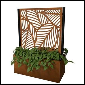 Boîtes rouges surélevées en <span class=keywords><strong>acier</strong></span> Corten pour l'extérieur Art Déco - Product Image 5