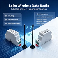 Terminal sans fil RF industriel Lora 433 MHz RS232 RS485, liaison de données transparente, chipset MN841, passerelle Ethernet à distance