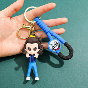 Porte-clés inspiré <span class=keywords><strong>de</strong></span> la série télévisée Stranger Things, horreur et science-fiction, figurine Eleven Will Dustin <span class=keywords><strong>Lucas</strong></span>, cadeau 2025 - Product Image 6