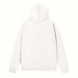 Free Sample Men's Oversized 100% Polyester Hoodies Sweatshirts Long Sleeve <b>Drop</b> Shoulder Custom Logo Print 3D Embroidery - Product Image 2