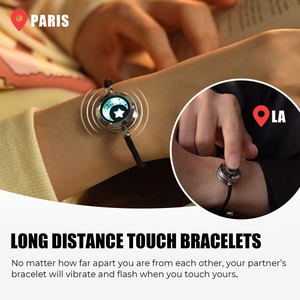 Joyería Inteligente de Moda <span class=keywords><strong>TOTWOO</strong></span>, Pulseras de Contacto de Larga Distancia Sol y Luna para Parejas, Joyería con Emparejamiento Bluetooth - Product Image 3