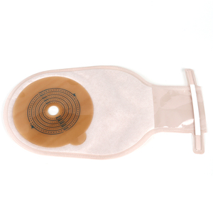 Sac de stomie à deux systèmes blanc et couleur de peau sac de colostomie de type ouvert avec différentes tailles de coupe - Product Image 6