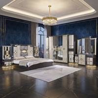 Ensemble de chambre à coucher complet de style turc classique économique, lit king size, lit double, ensemble de meubles de chambre à coucher modernes