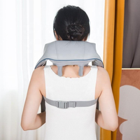 Couverture de protection pour le cou et les épaules en forme de main humanoïde avec fonction de chauffage automatique à cycle temporisé pour la relaxation musculaire