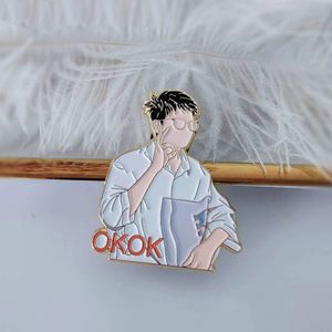 Custom Silver Star Lapel <b>Pin</b> Anime Cartoon Clothes Brooch Enamel <b>Pin</b> for Hat Badge Personalized <b>Metal</b> Lapel <b>Pins</b> Manufacturer - Product Image 4