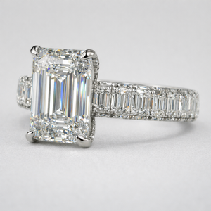 Anillo de platino con diamantes de primera calidad para mujer, con estilo clásico y elegante, accesorio de joyería fina para compromiso y boda - Product Image 2