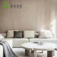 Panel de pared acústico decorativo wpc pvc spc, moldura de piedra marboe, para interior y oficina, led, ignífugo