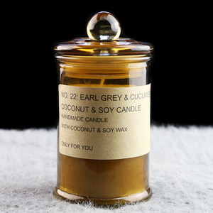 Oferta Especial: Frascos de Vidrio Negro Mate Color Oro Rosa Ámbar con Tapa para Diwali, Hechos con Cera de Soja y Mechas de Cera de Abeja de Algodón - Product Image 5