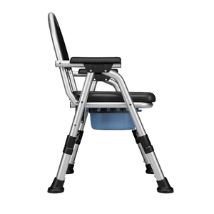 Chaise de douche en aluminium robuste avec fonction toilettes |   Capacité de 120 kg, pliable et portable |   Certifié UE - Product Image 3