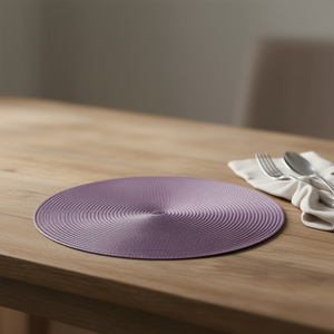 Set di 6 tovagliette rotonde Excelsa 36x36 cm in plastica lilla - Product Image 3