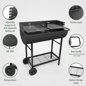 BBQBarel Half : Un barbecue pratique pour vos aventures en plein air - Product Image 3