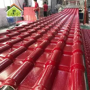 Chine usine pvc ondulé tuile en plastique résistance à la chaleur résine synthétique ASA feuille de toiture pour whaolesales/projet