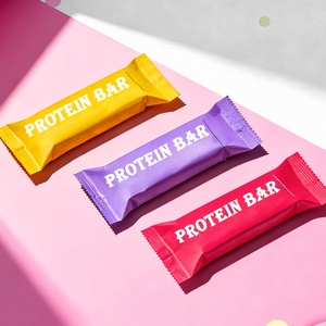 Custom Printed Plastic Aluminum Foil Mylar Edible Chocolate Granola Energy Protein Bar Wrapper Pouch Food Pillow <b>Packaging</b> <b>Bag</b> - Product Image 4