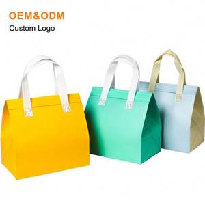 Sacs isothermes écologiques personnalisés en tissu non tissé imperméable pour l'emballage alimentaire - Product Image 1