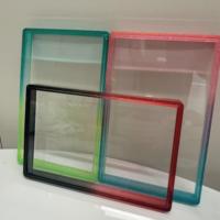 Protection antichoc pour cartes gradées BGS avec plaque arrière transparente en TPU à dégradé de couleurs et paillettes