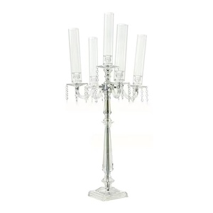 Wedding restaurant <b>table</b> decorations 9-arm acrylic candelabra multi-head candelabra wedding <b>table</b> centerpiece <b>party</b> and home dec - Product Image 1