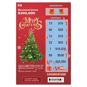 Loterie grand prix Gagnez de l'argent Jeu de jeu Billets à gratter personnalisés Loterie <span class=keywords><strong>au</strong></span> design personnalisé - Product Image 6