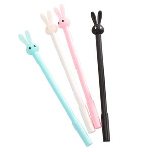 Hot-Selling Creative Cartoon Cute Rabbit Plastic Gel Ink <b>Pen</b> With Custom Logo Writing <b>Refill</b> Black or Blue Ink for Student Gift - Product Image 5
