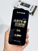Protector de Pantalla de Vidrio Templado Antiestático con Borde Curvo Grande ESD 0.4MM, Arco Grande OG 9H para Redmi Note 15 14 13C 12 11 10 9 Pro 5G