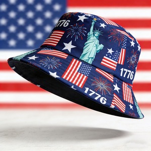 Sombrero para el Día de la Independencia de Estados Unidos, Sombrero Personalizado con la Bandera de EE. UU. para el 4 de Julio, Modelo B-4495 - Product Image 4