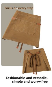 Nuevo Delantal de Cocina Ecológico, Impermeable, de Lona, sin Mangas, Antiincrustante, Moderno y Minimalista, para Cocina, Restaurante, Cafetería - Product Image 3