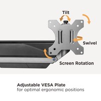 LDT52-C012 bras de moniteur unique à ressort à gaz robuste support de bureau support de moniteur VESA réglable support d'écran support de moniteur