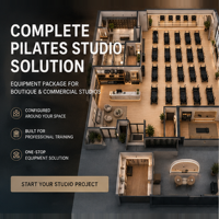Ensemble complet d'équipements de studio de Pilates pour l'installation de studios de boutique, fournisseur en gros pour les studios de gym commerciaux et les projets