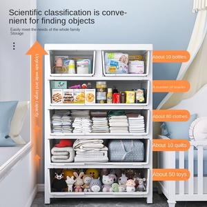 Armoire <span class=keywords><strong>de</strong></span> rangement épaissie pour enfants, meuble <span class=keywords><strong>de</strong></span> rangement en plastique, boîte <span class=keywords><strong>de</strong></span> rangement simple pour la maison, rangement pour chaussures décontractées - Product Image 2