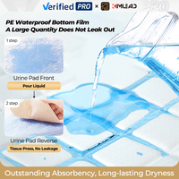Alèses jetables absorbantes pour personnes âgées, pour l'incontinence, pour hommes, blanches, avec protection anti-fuites, 60x60 60x90