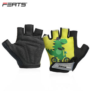 Ferts <span class=keywords><strong>Gants</strong></span> de course demi-doigts pour enfants <span class=keywords><strong>Gants</strong></span> de cyclisme antidérapants avec patchs faciles à enlever - Product Image 2