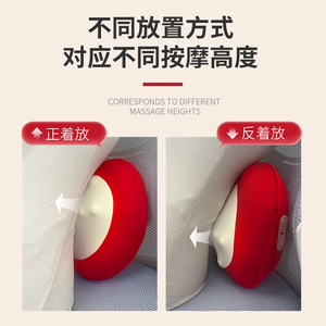 Coussin de massage Hongguoguo rechargeable pour le cou et le dos, avec fonction de pétrissage, pour usage domestique - Product Image 1