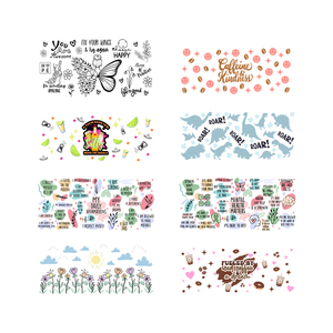 Día DE LA MADRE UV DTF Libbey Wrap 16oz 24oz <span class=keywords><strong>Mama</strong></span> Saying Transfers Etiqueta adhesiva Impermeable UV DTF Cup Wrap Transfers - Product Image 6