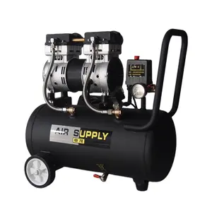 Compressor de ar preto ansioso 800w 30l, com dois tubos de admissão para laminação oca