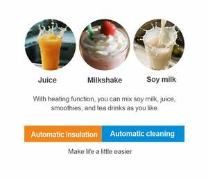 Mélangeur de presse-agrumes électrique à faible bruit pour ménage et mélangeur de smoothie aux fruits chauds/froids pour usage en cuisine - Product Image 6