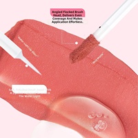 Tinte labial mate y brillante de doble punta certificado HALAL BPOM 2 en 1 de larga duración para maquillaje labial diario, marca privada, venta al por mayor